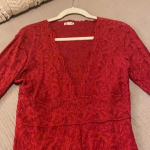 free people long sleeve lace dress